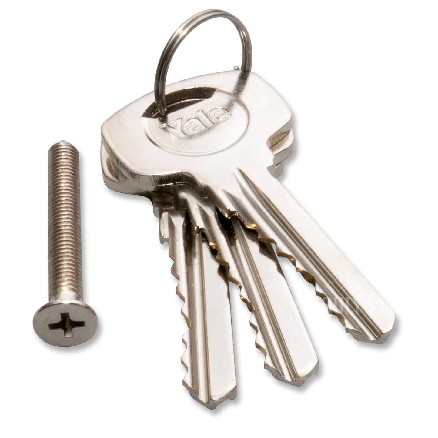 35/35 (70mm) 2 Extra (5 total) Nickel-Plated Yale Anti-Bump Door Euro Cylinder Mid-Range Door Lock
