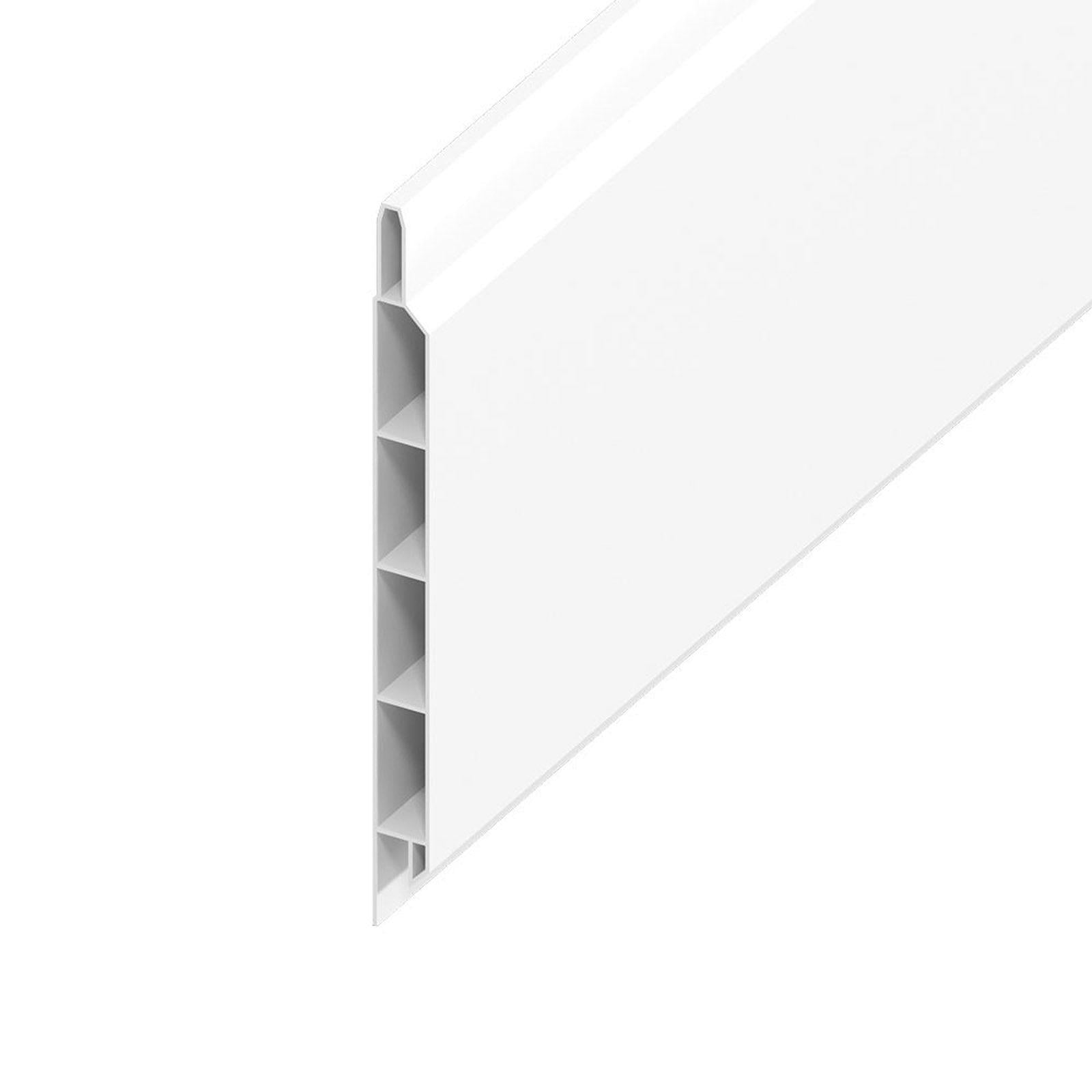 Golden Oak 300mm (12in) 5m Hollow Soffit Board Tongue and Groove uPVC Plastic Cladding