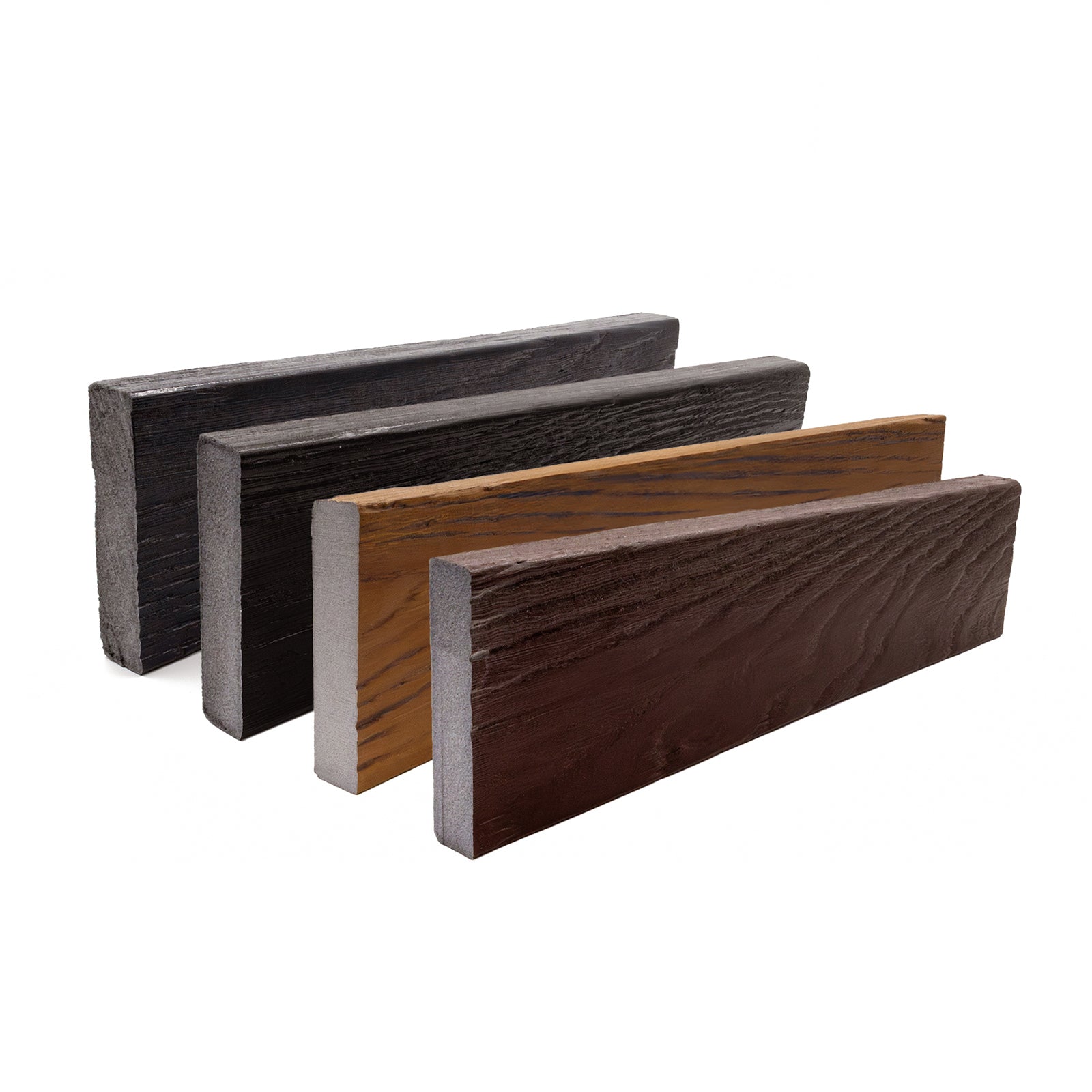 Black 4" Wide Mock Tudor Board Replica Wood External UPVC Polyeurathane Plank