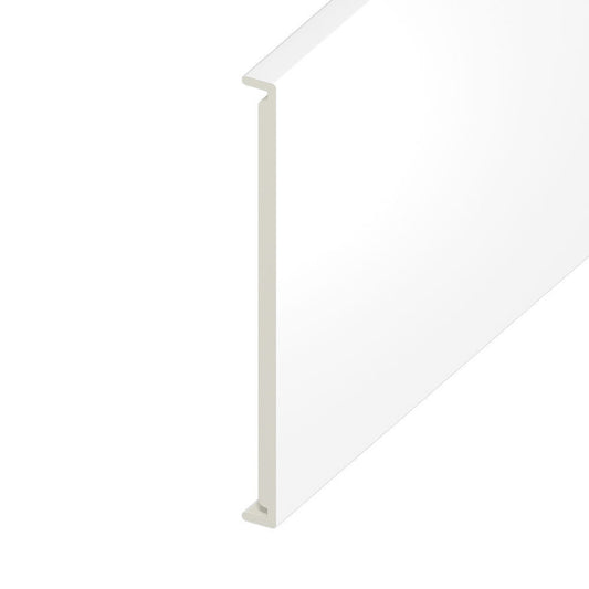 White uPVC Fascia Board Box End - White