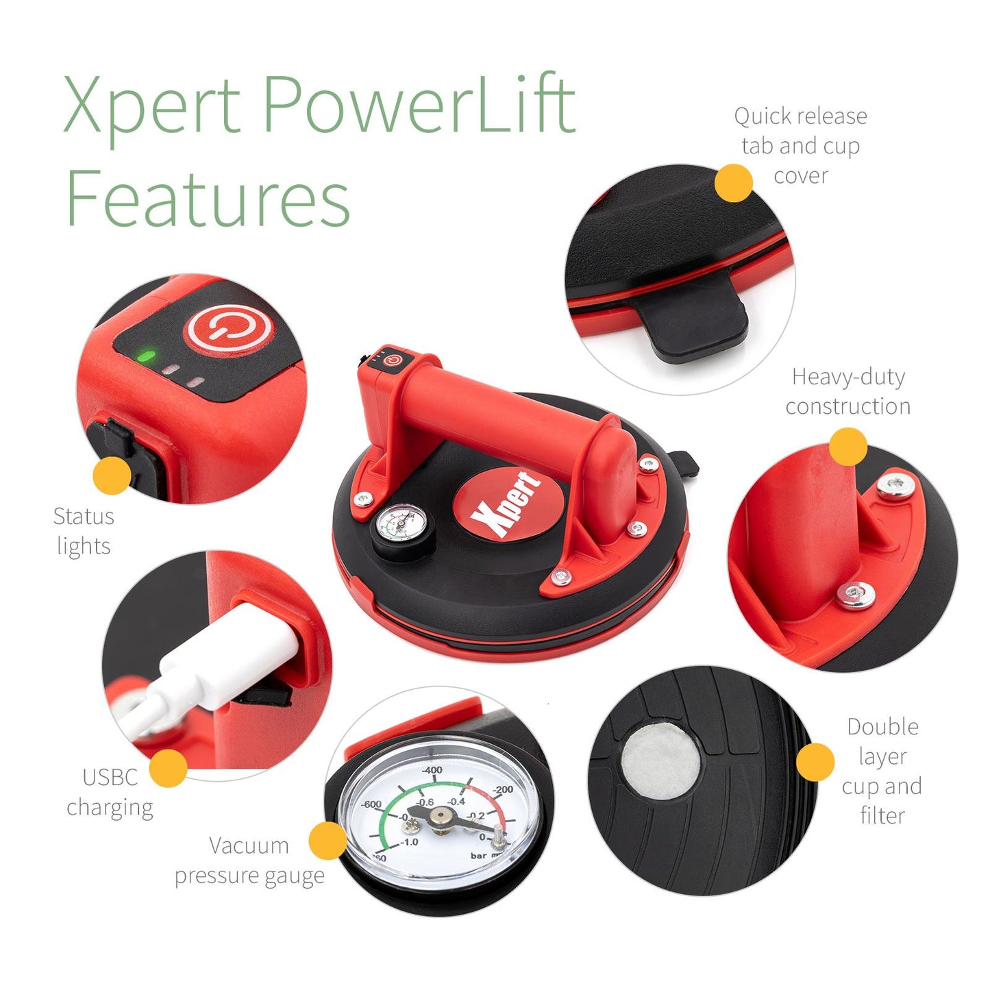 Xpert PowerLift Glass Lifter