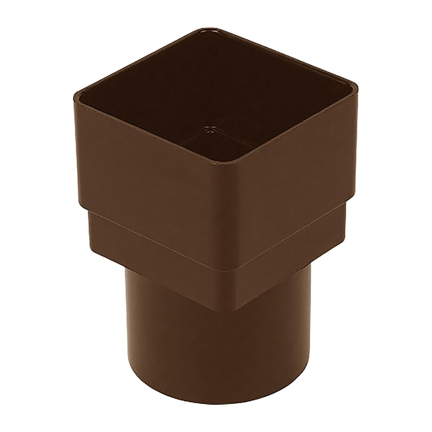 Square-to-Round Adaptor White FloPlast 68mm Round Downpipe Gutter Parts