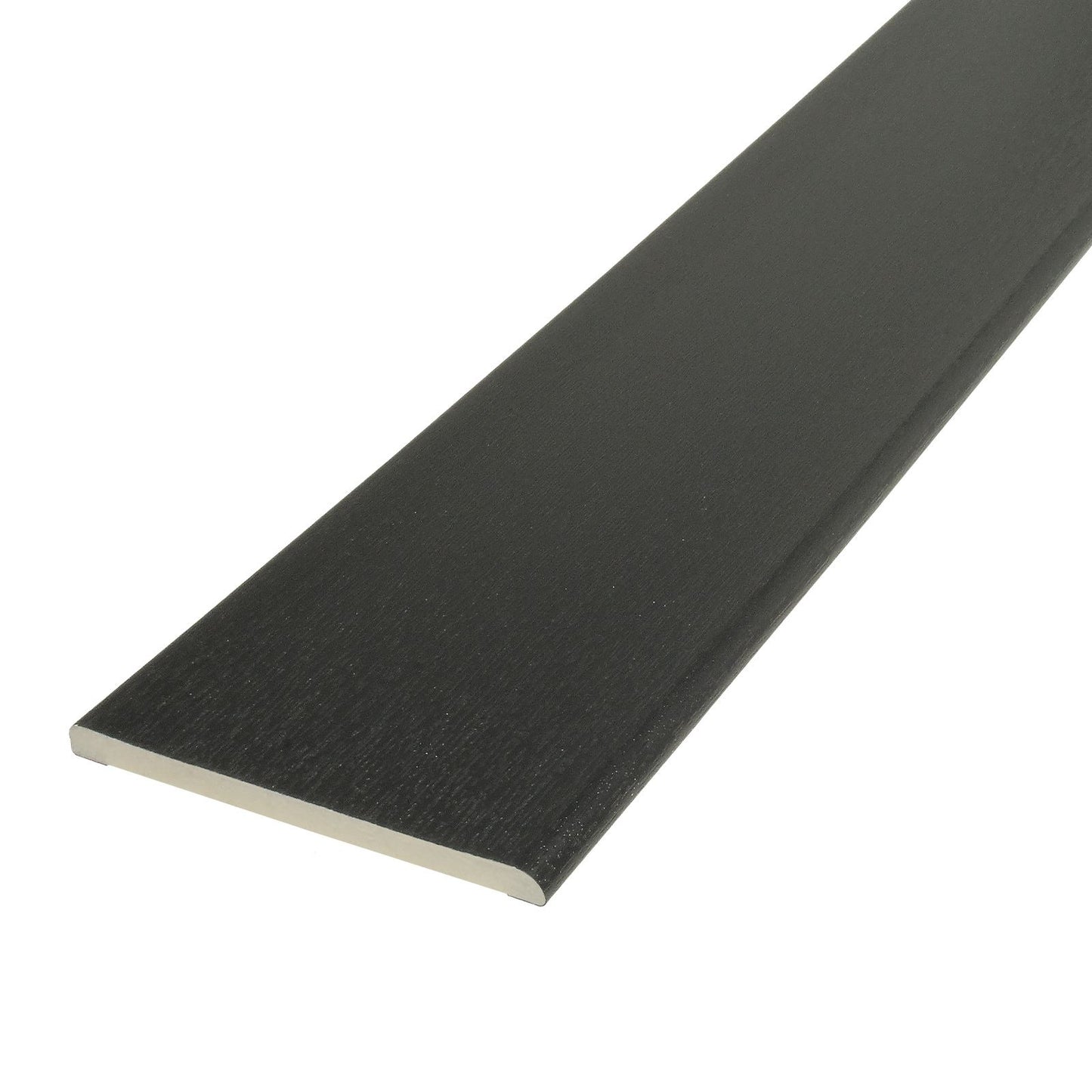95mm Black Ash Agate Grey, 45mm - Pencil-Round Architrave uPVC Plastic Window Finishing Trim