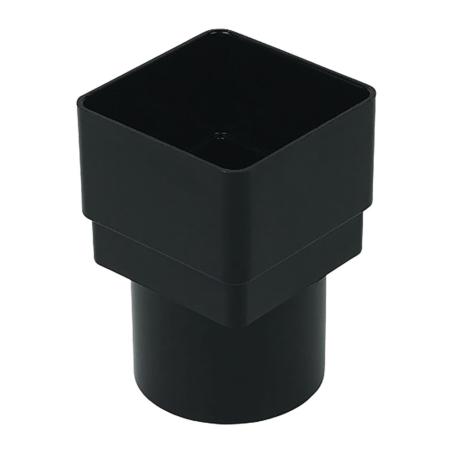 Square-to-Round Adaptor Brown FloPlast 68mm Round Downpipe Gutter Parts