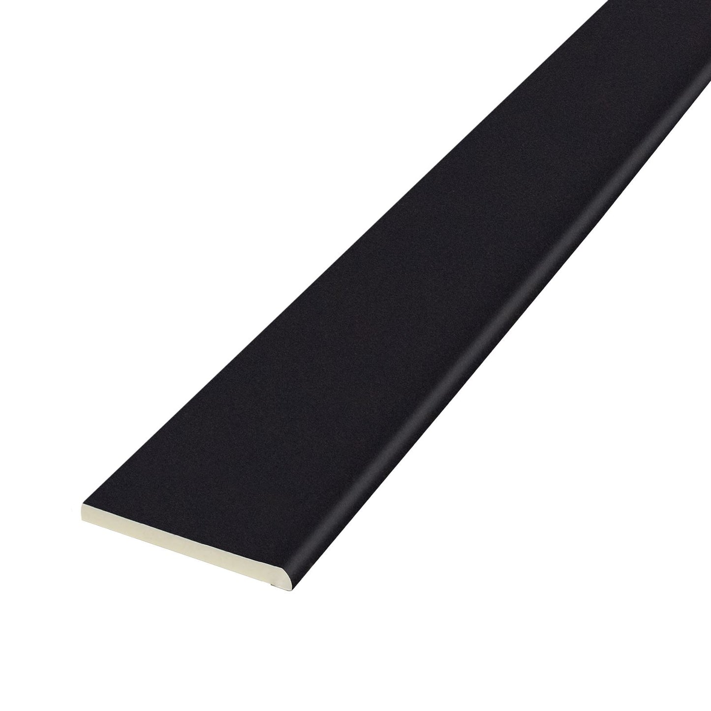 65mm Cream Agate Grey, 45mm - Pencil-Round Architrave uPVC Plastic Window Finishing Trim