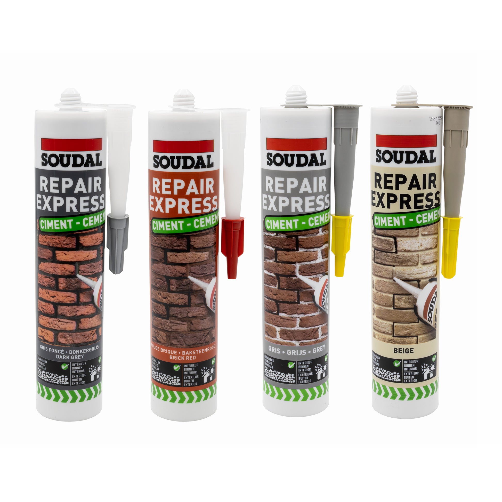 Grey Soudal Repair Express Cement Arylic Polymer Textured Sealant