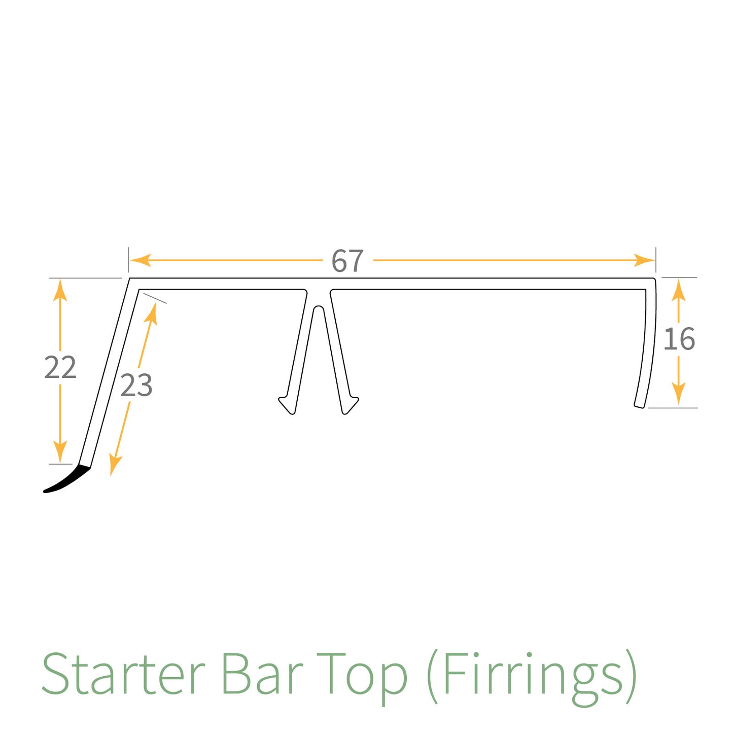 Ultralite 500 Glazing Bar Top Cap