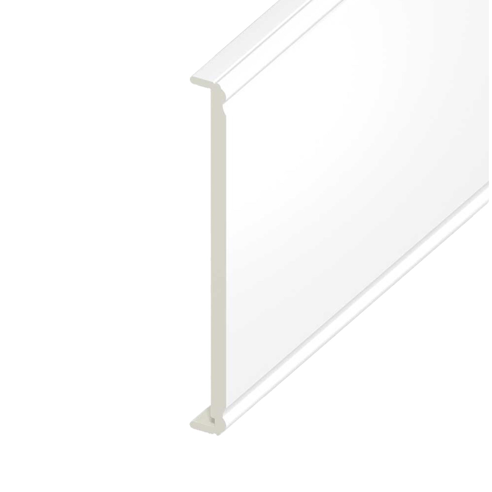 400mm x 1.25m, 18mm Ogee uPVC Plastic Fascia Board Box End 400mm x 1.25m, 18mm Ogee uPVC Plastic Fascia Board Box End