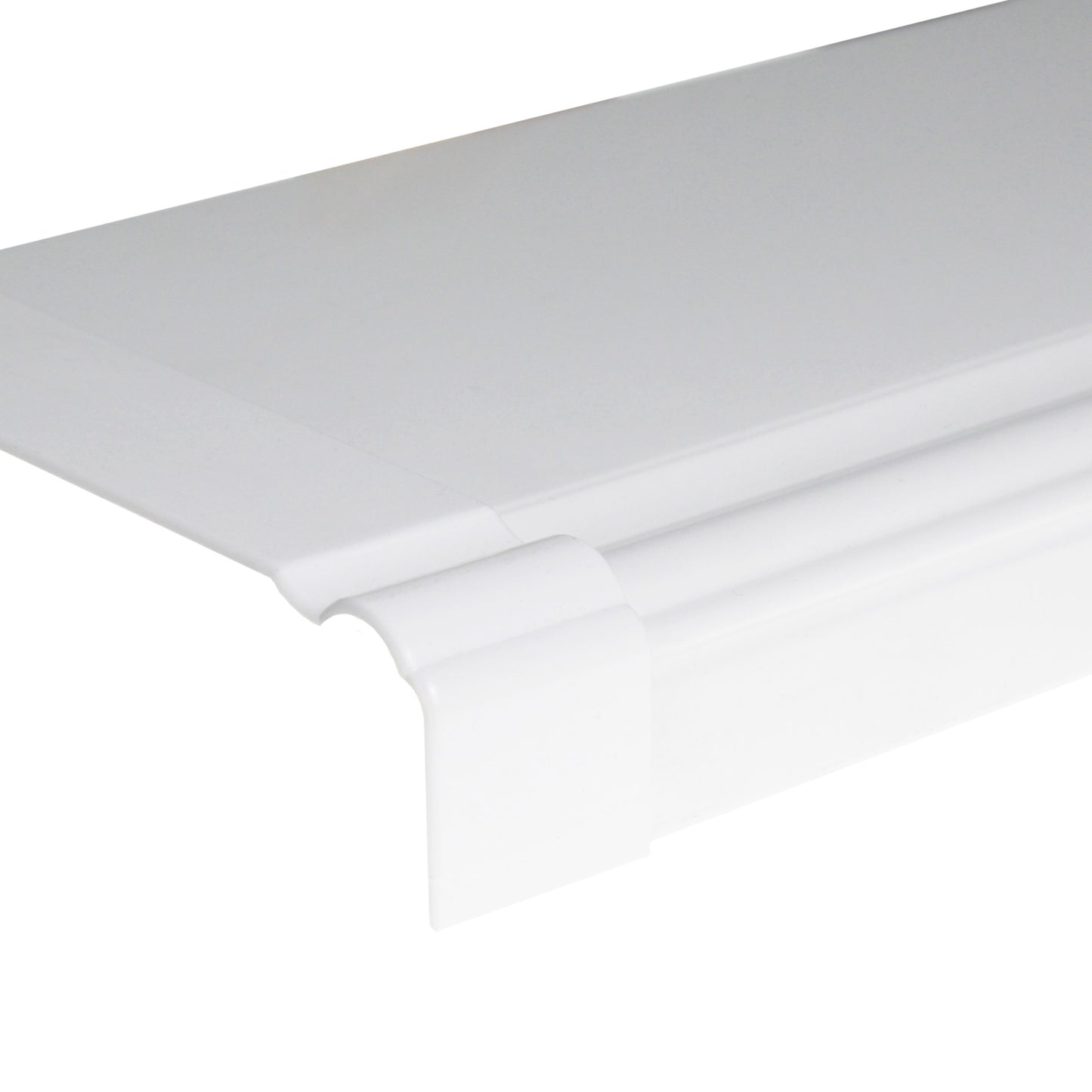Straight Connector Joint Trim for 18mm Ogee Capping Board – White Straight Connector Joint Trim for 18mm Ogee Capping Board – White