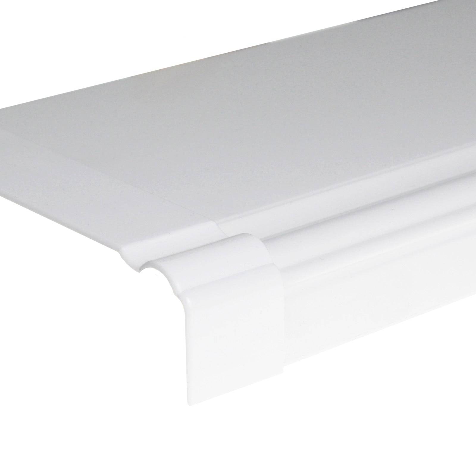 Straight Connector Joint Trim for 18mm Ogee Capping Board – White Straight Connector Joint Trim for 18mm Ogee Capping Board – White