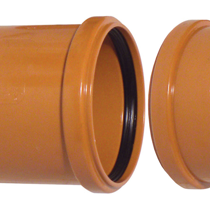 a terracotta pipe section split appart