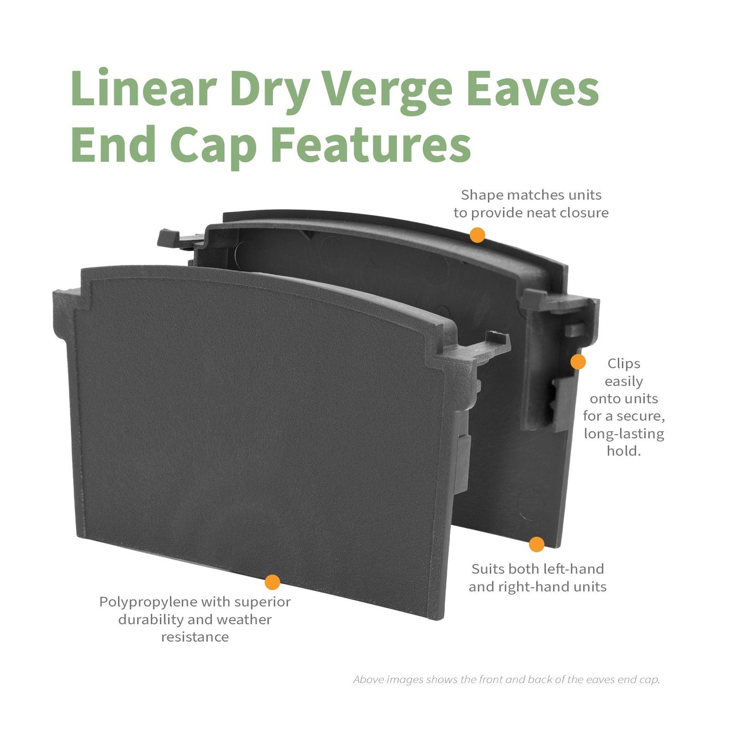SmartVerge Linear Dry Verge Eaves End Cap
