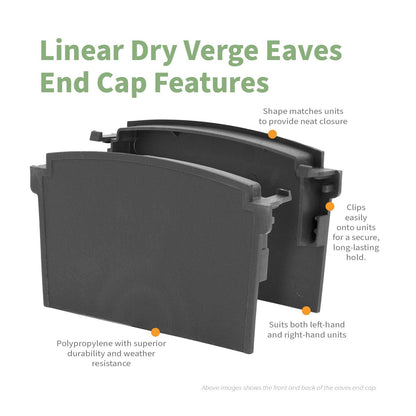 SmartVerge Linear Dry Verge Eaves End Cap