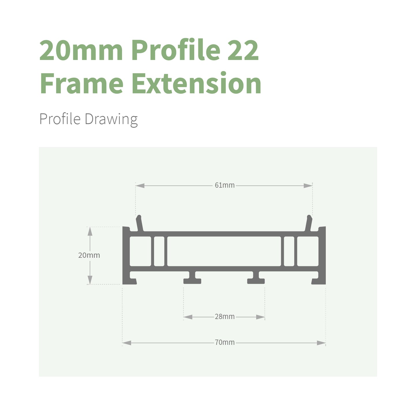 70mm Frame Extension Add-on
