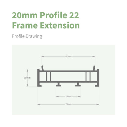 70mm Frame Extension Add-on
