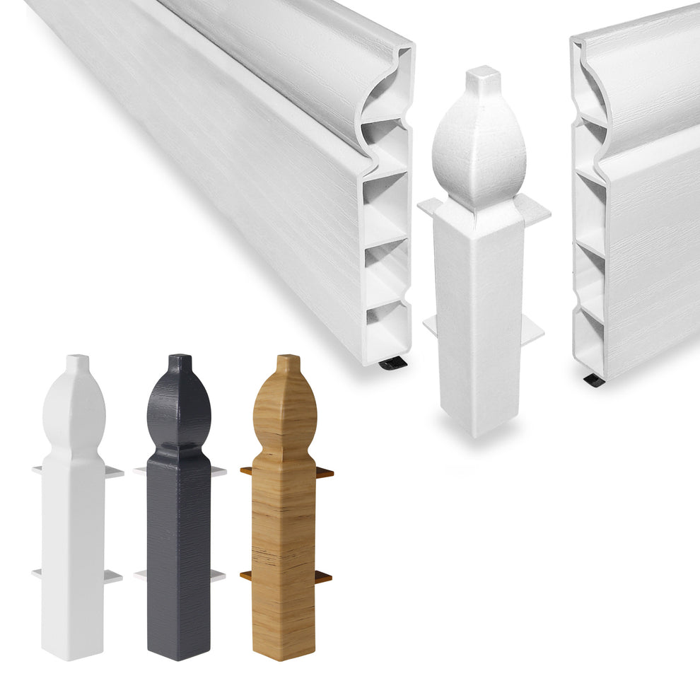 External Corner for 100mm Roomline Torus Plastic Skirting – Truly PVC