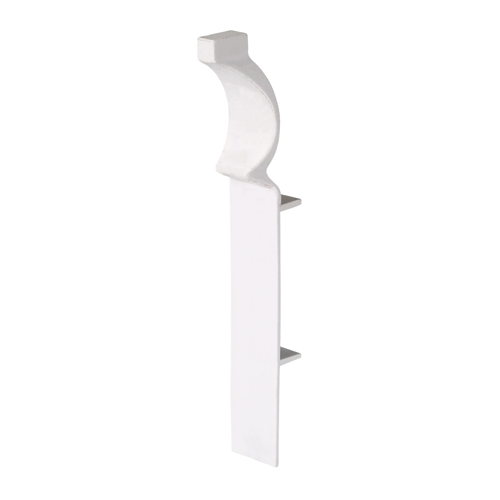 Internal Corner for 100mm Roomline Torus Plastic Skirting - White Satin Internal Corner for 100mm Roomline Torus Plastic Skirting - White Satin
