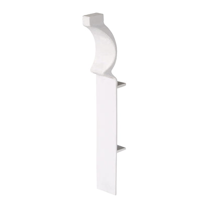 Internal Corner for 100mm Roomline Torus Plastic Skirting - White Satin Internal Corner for 100mm Roomline Torus Plastic Skirting - White Satin