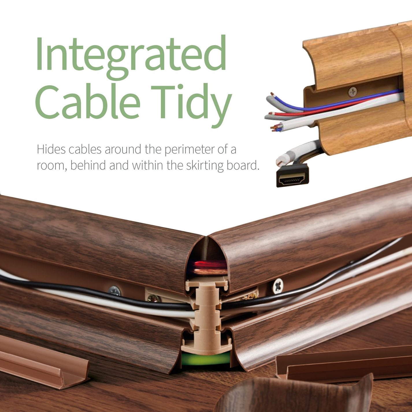 Premium Classic Skirting Board PVC Plastic Baseboard(2.2m) – Truly PVC