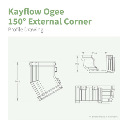 Kayflow Ogee 120mm Gutter Parts