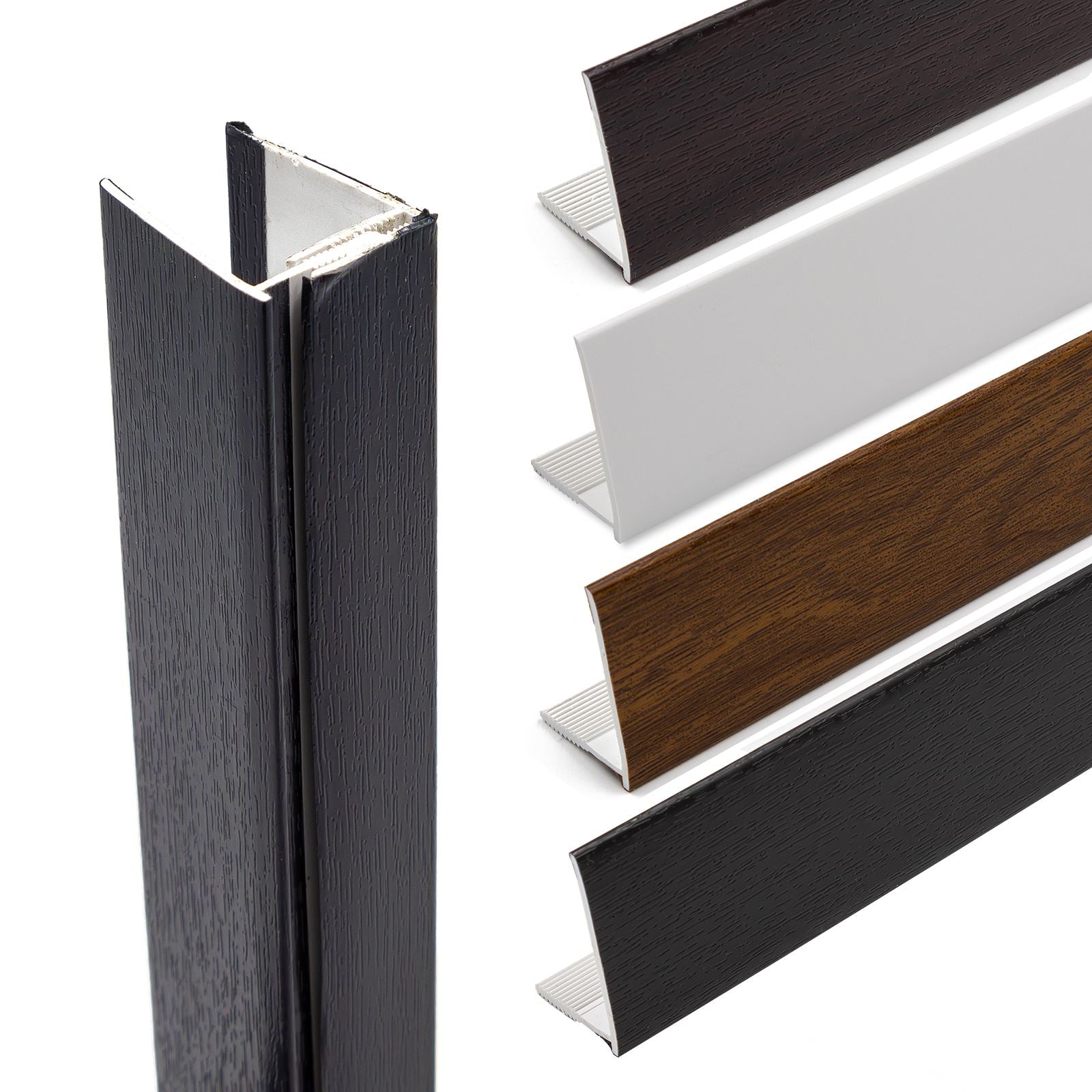 uPVC Shiplap Cladding Edge Trim (2.5m) – Truly PVC