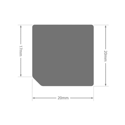 White 20mm Square Section uPVC Plastic Window Door Finishing Bead Trim