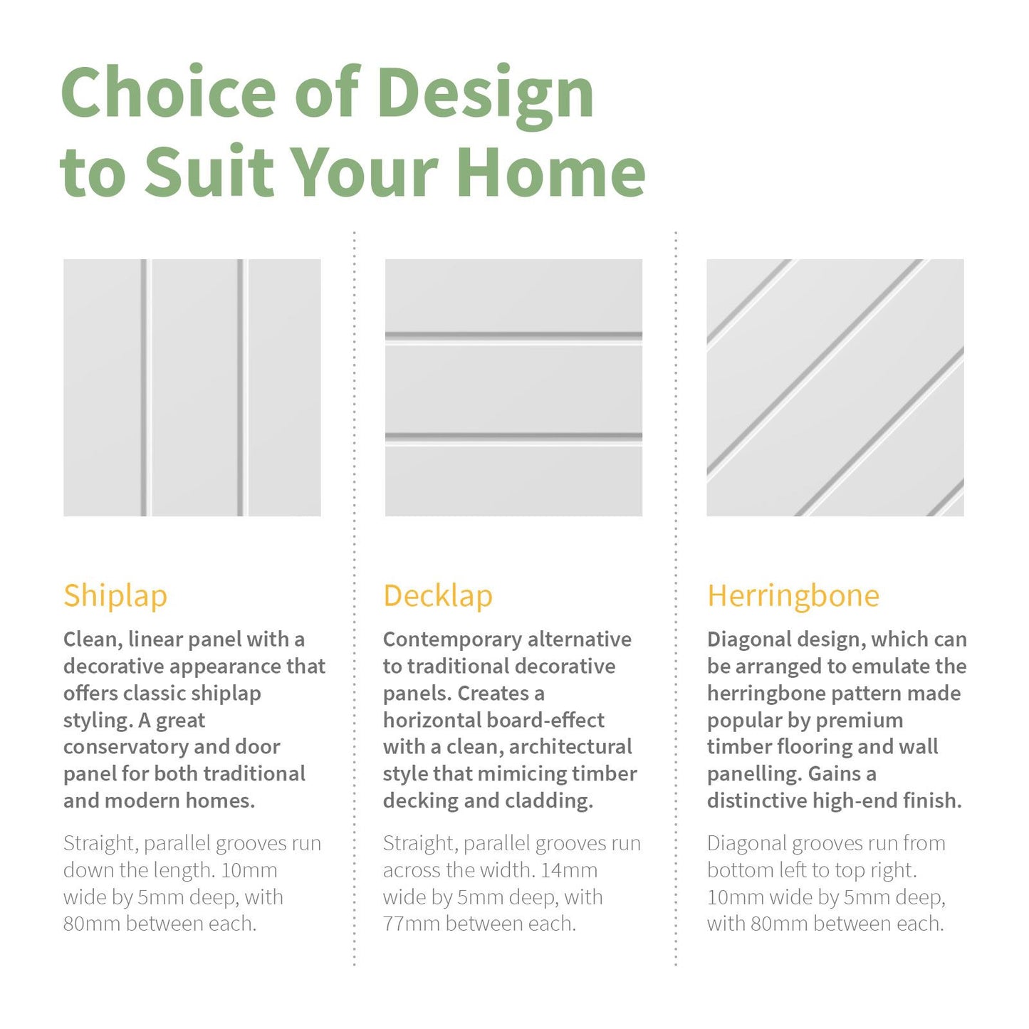 Shiplap Reinforced Door Panel