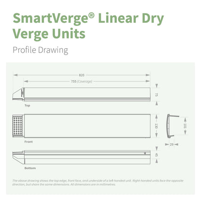 SmartVerge Linear Dry Verge Unit