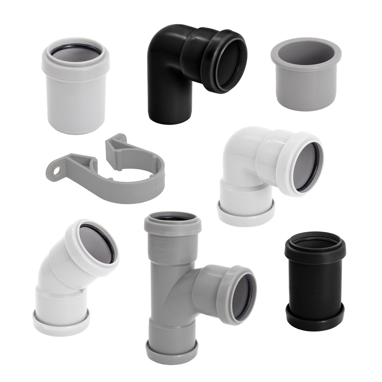 Kayflow 40mm Push-Fit Waste Water Parts