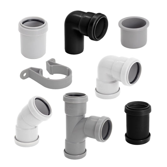 Kayflow 40mm Push-Fit Waste Water Parts