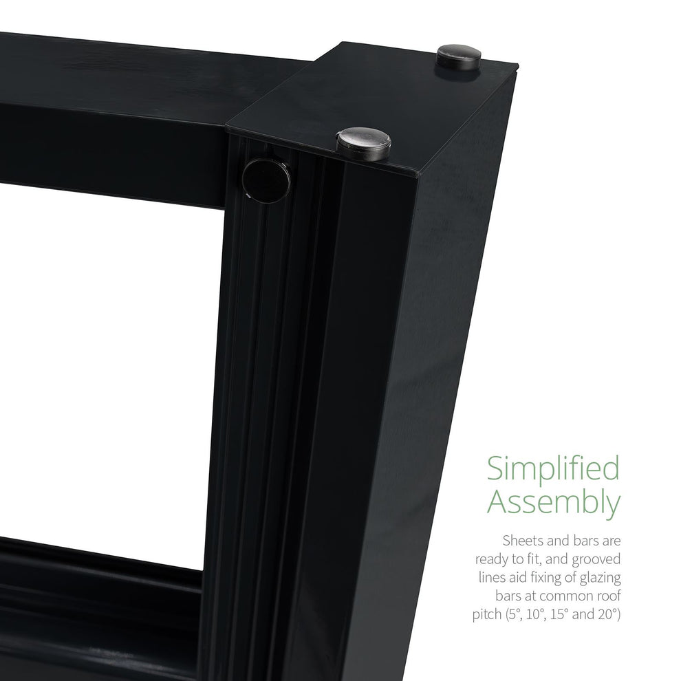 Unglazed Evolution Canopy Kit for 6mm Glass and Solid Polycarbonate ...