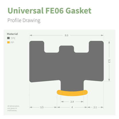 Universal FE06 Window & Door Gasket Seal