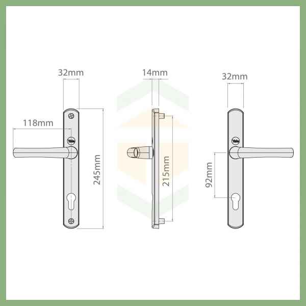 Yale Superior Lever/Lever Door Handle Set