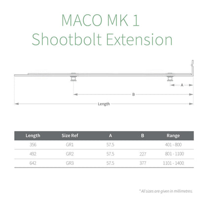 MACO MK1 Shootbolt Espag Extension Rod