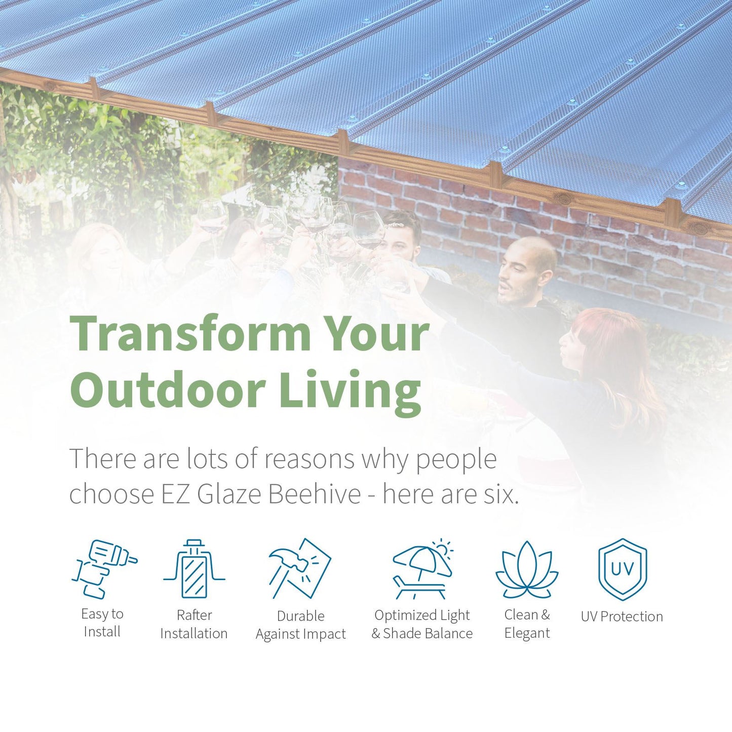 EZ Glaze Beehive Polycarbonate Sheet