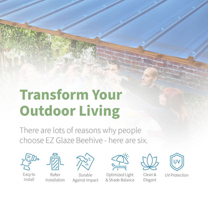 EZ Glaze Beehive Polycarbonate Sheet