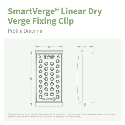 SmartVerge Linear Dry Verge Fixing Clip