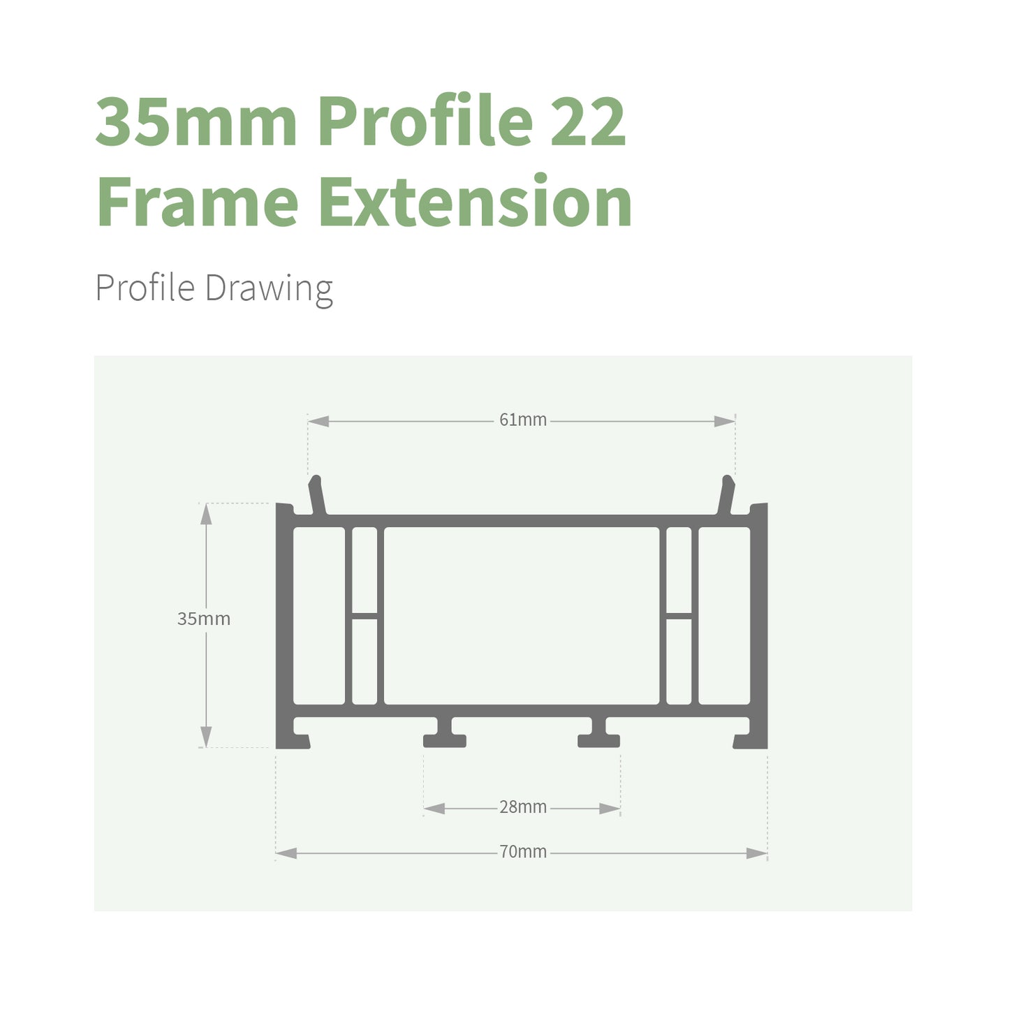 70mm Frame Extension Add-on