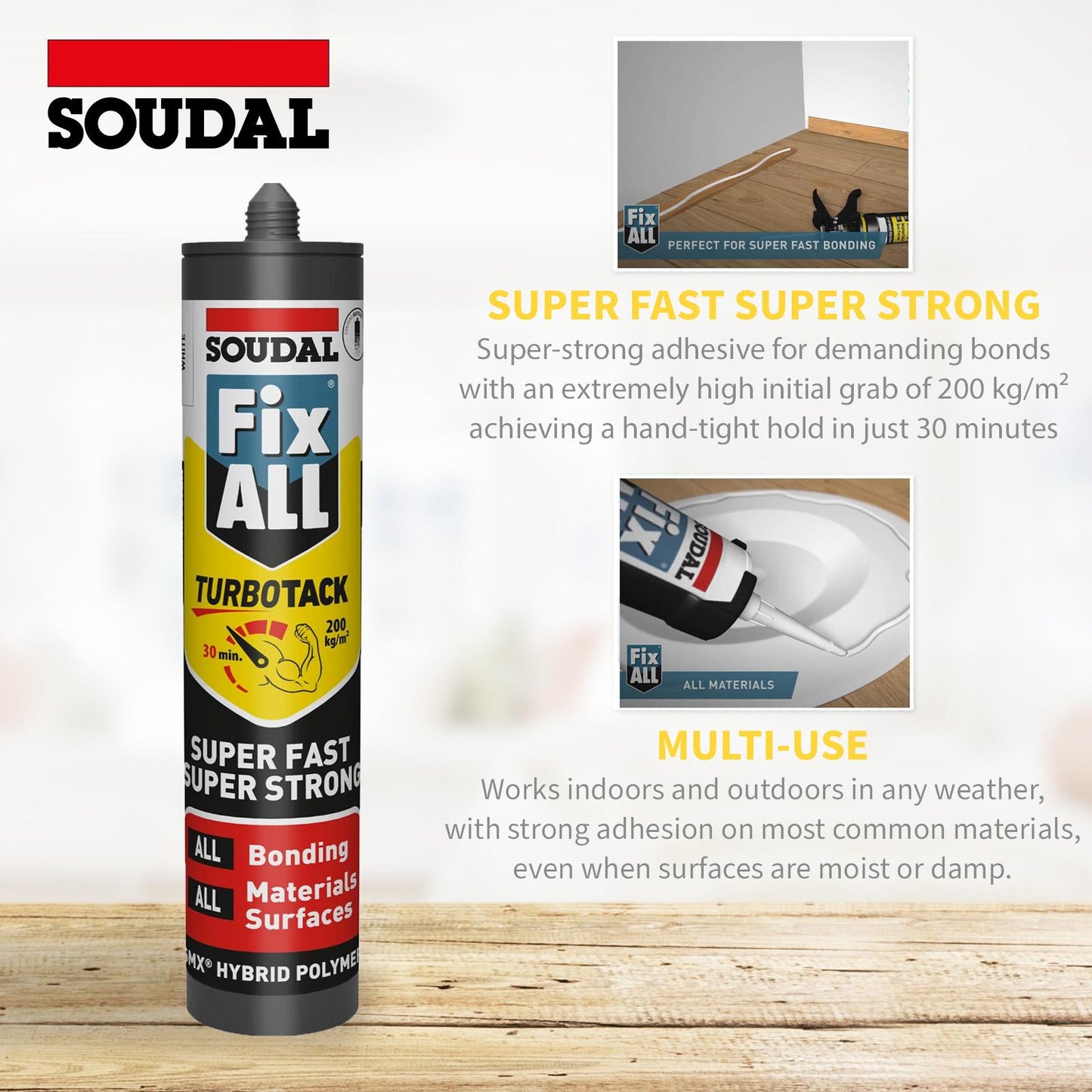 Soudal Fix ALL TurboTack Adhesive