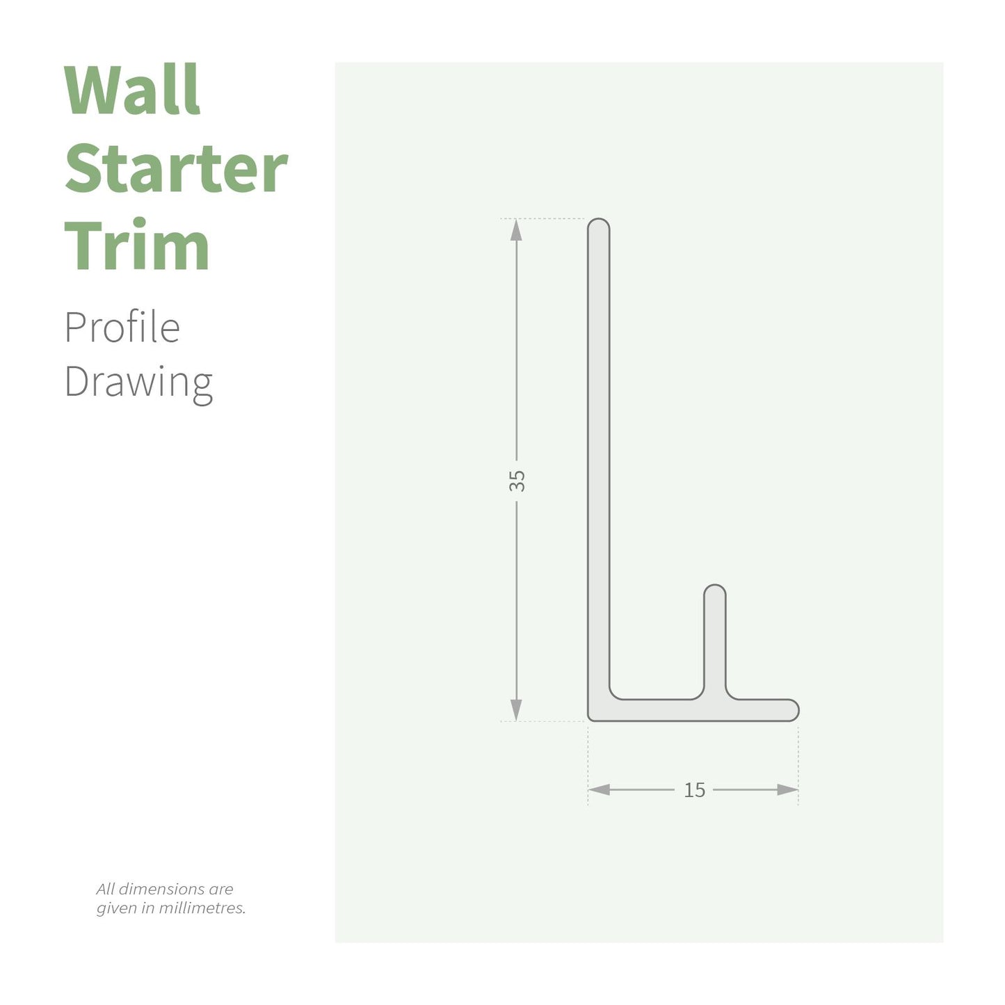 NatureClad Wall Starter Trim