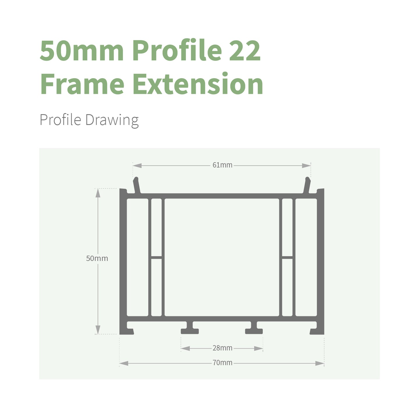 70mm Frame Extension Add-on