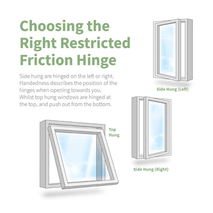 Securistyle Restricted Window Friction Hinge (Side Hung)