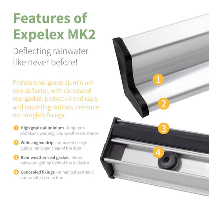 Exitex Conceal Fix Expelex MK2 Rain Deflector