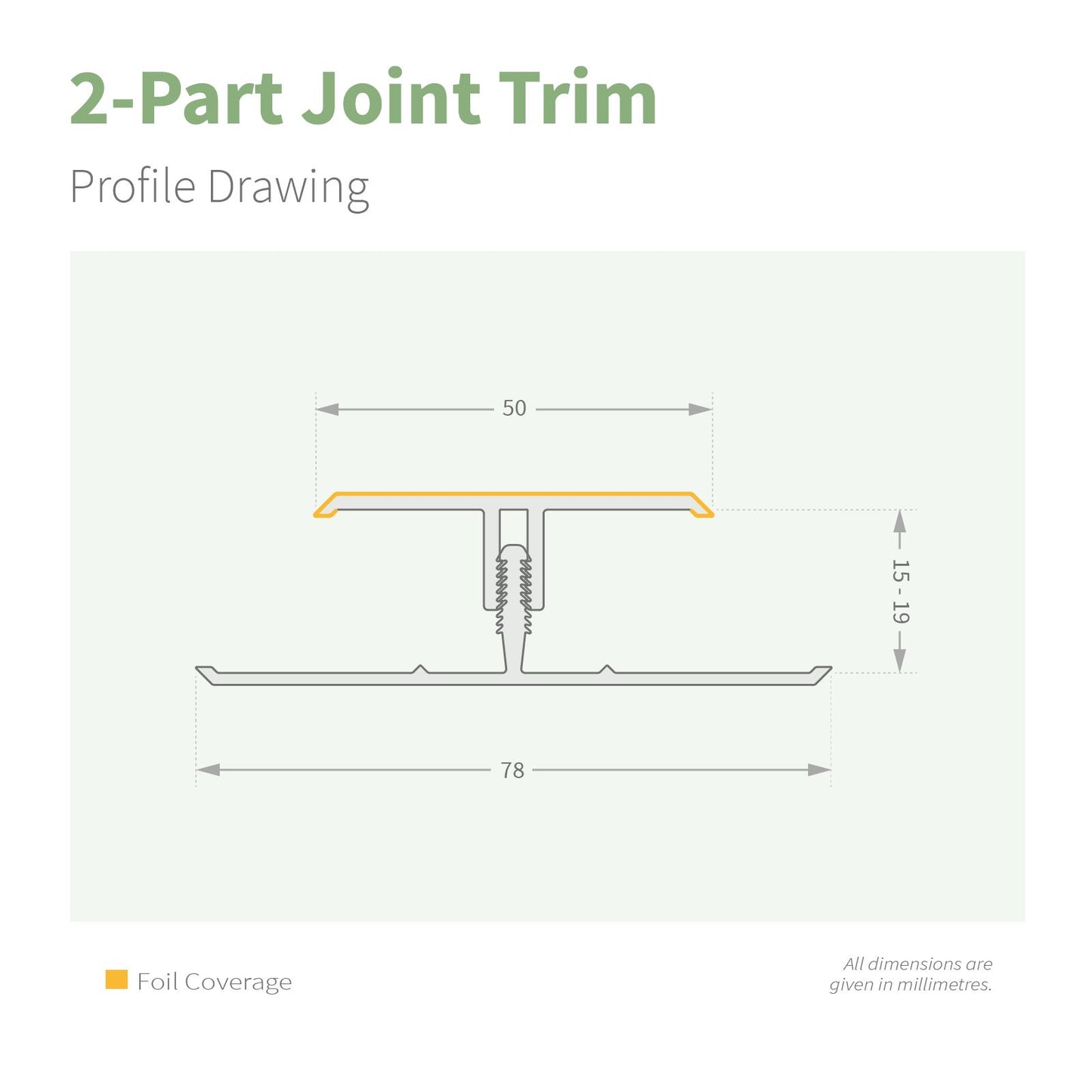 NatureClad Cladding 2-Part Joint Trim