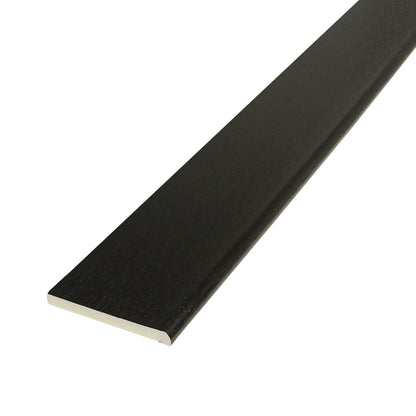 65mm Golden Oak Agate Grey, 45mm - Pencil-Round Architrave uPVC Plastic Window Finishing Trim