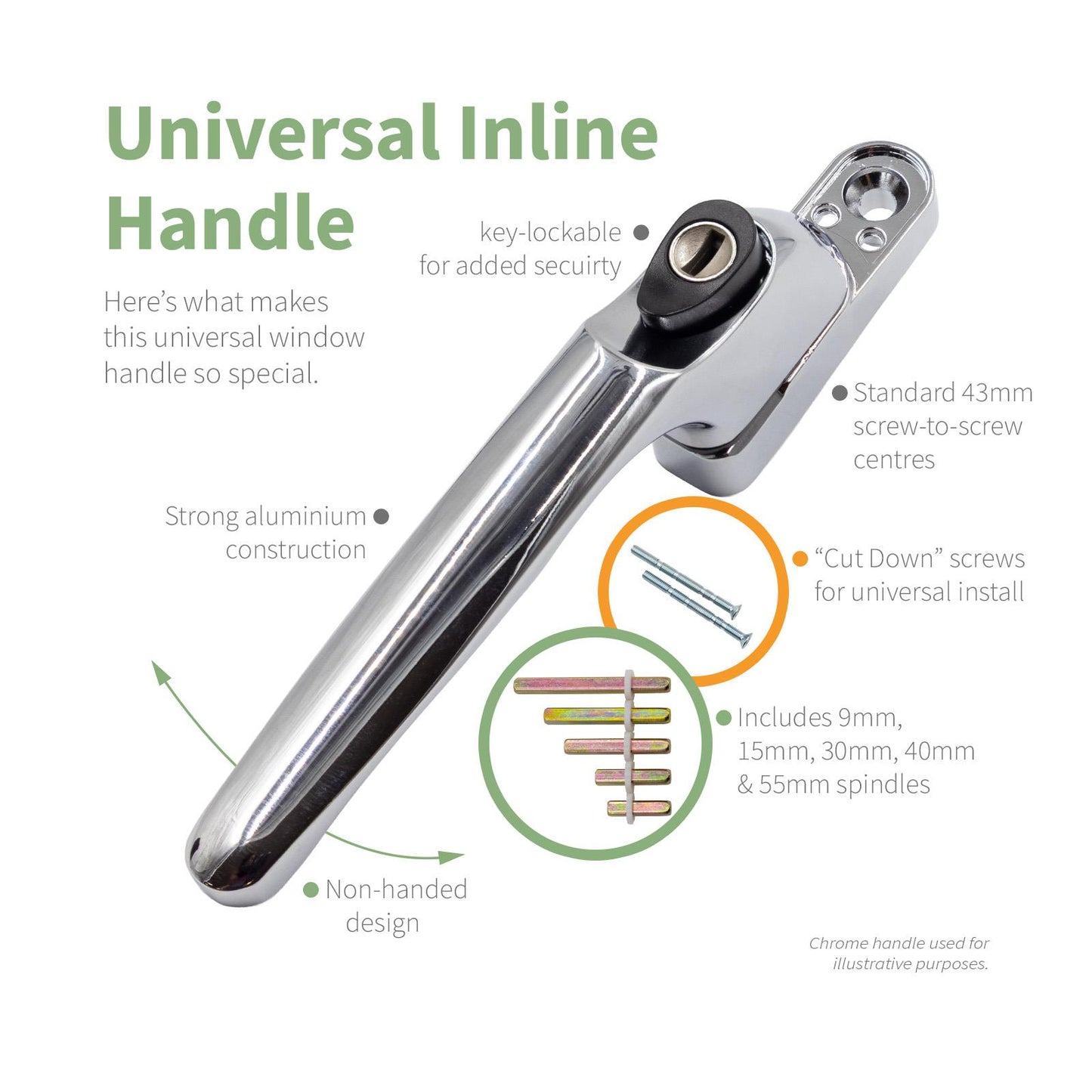 Kore Universal Espag Inline Window Handle