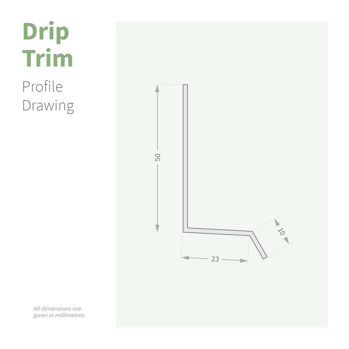 Cladding Drip NatureClad Cladding Drip Trim – Truly PVC