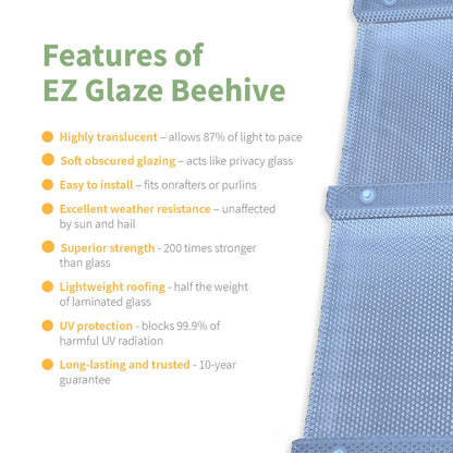 EZ Glaze Beehive Polycarbonate Sheet