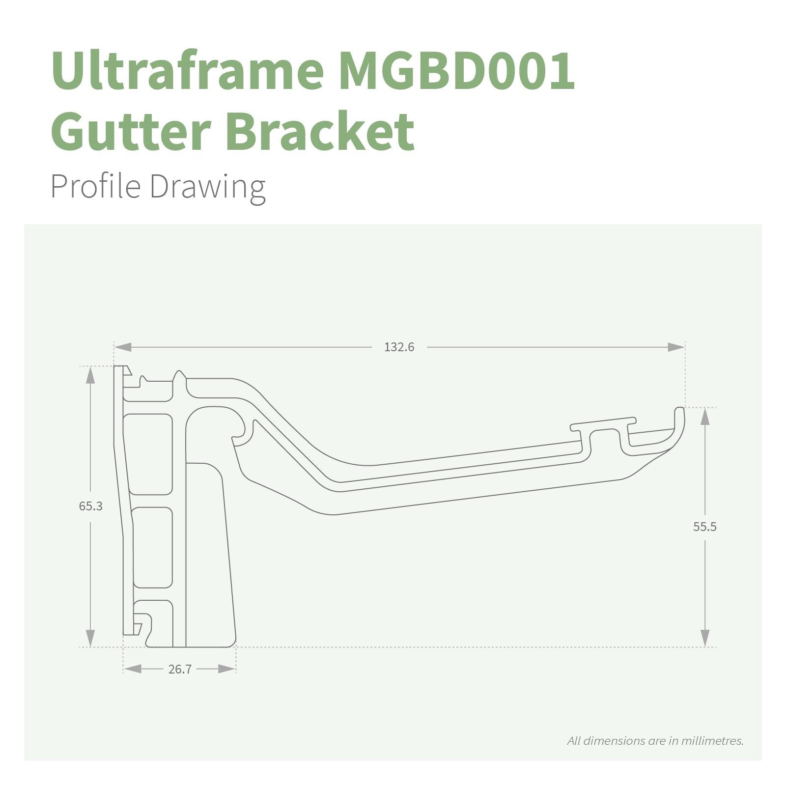 Example of Ultraframe MGBD001 Gutter Bracket (5 Pack)