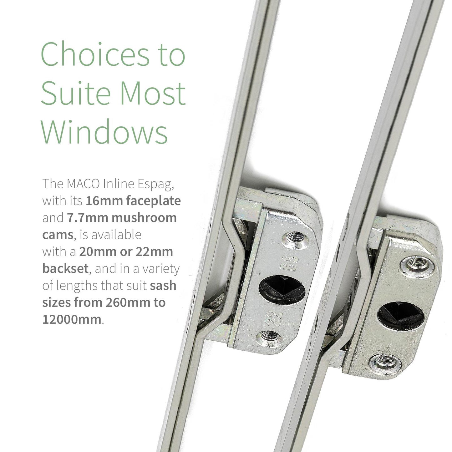 MACO Inline Espag Window Lock